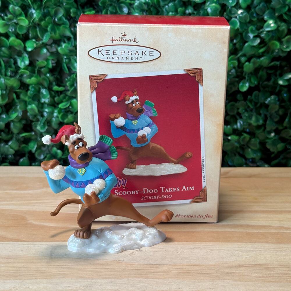 Vintage 2003 Scooby-Doo Takes Aim Christmas Ornament  Hallmark Holiday Gift